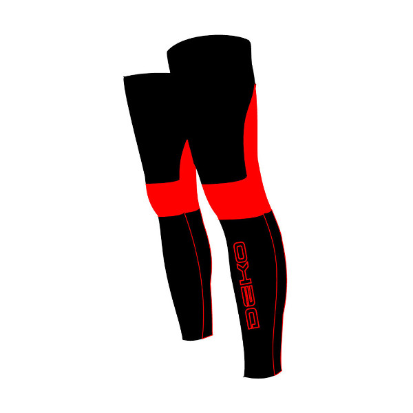 DEKO NEW DUAL leg warmer red/black color