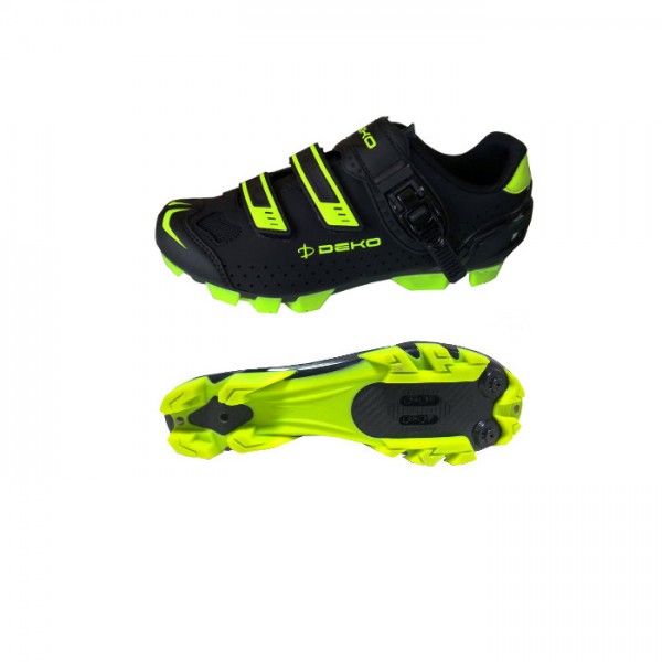 DEKO ASPIDE 2 mountain bike shoes black/fluorescent yellow color